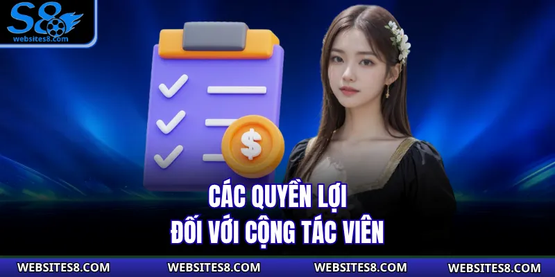 Các quyền lợi đối với cộng tác viên